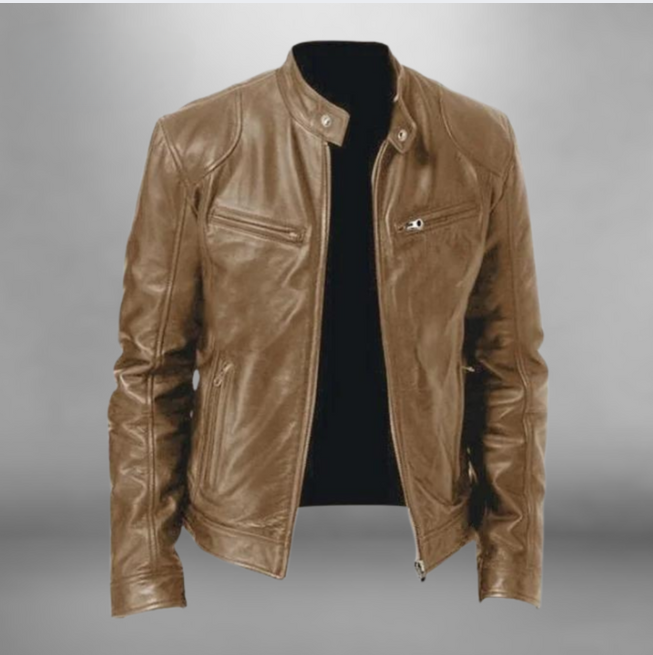 Veste en cuir Trenton pour hommes | Klayn