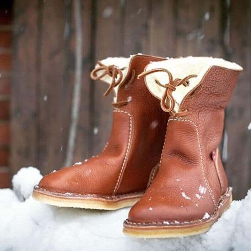 KLAYN | BOTTES IMPERMÉABLES EN CUIR POLAIRE AVEC DOUBLURE EN LAINE