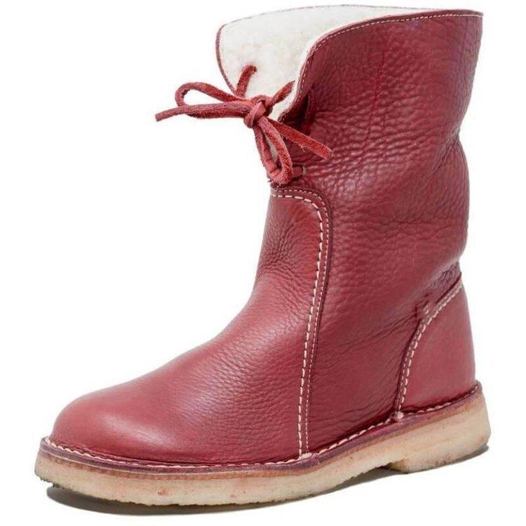 KLAYN | BOTTES IMPERMÉABLES EN CUIR POLAIRE AVEC DOUBLURE EN LAINE