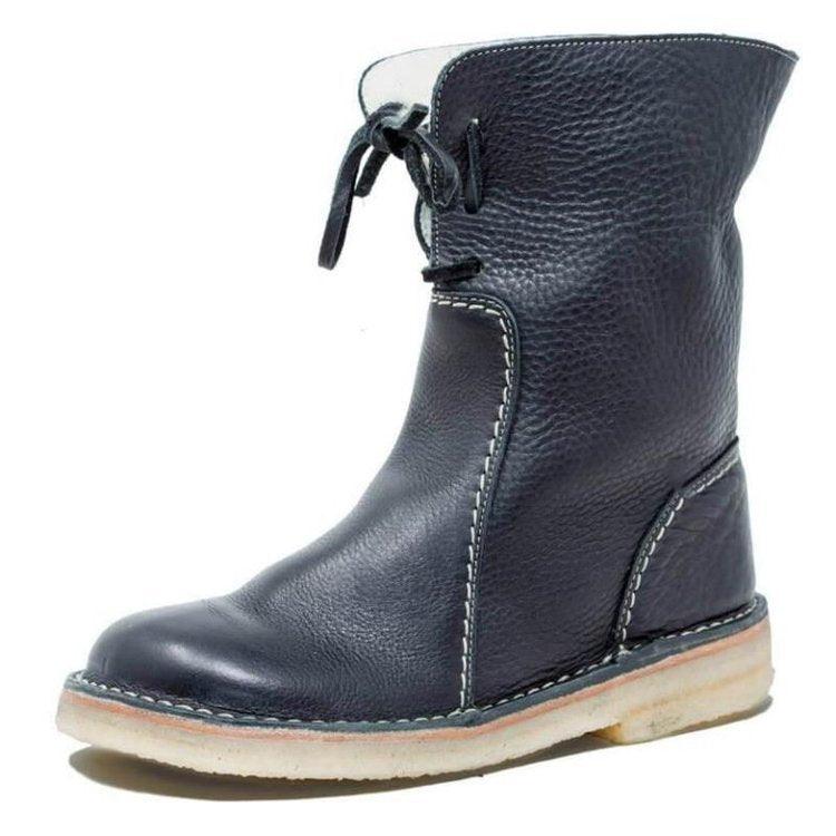 KLAYN | BOTTES IMPERMÉABLES EN CUIR POLAIRE AVEC DOUBLURE EN LAINE